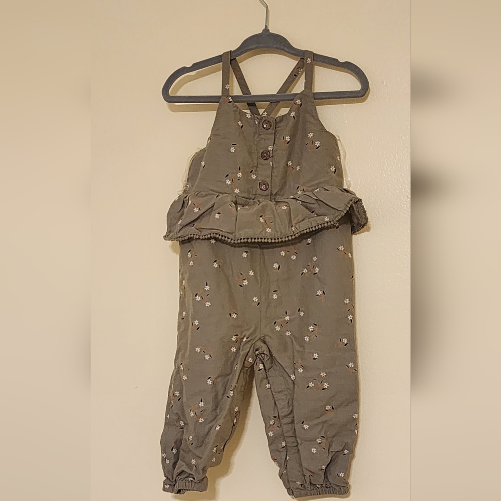 Joie Sage Green Floral Romper